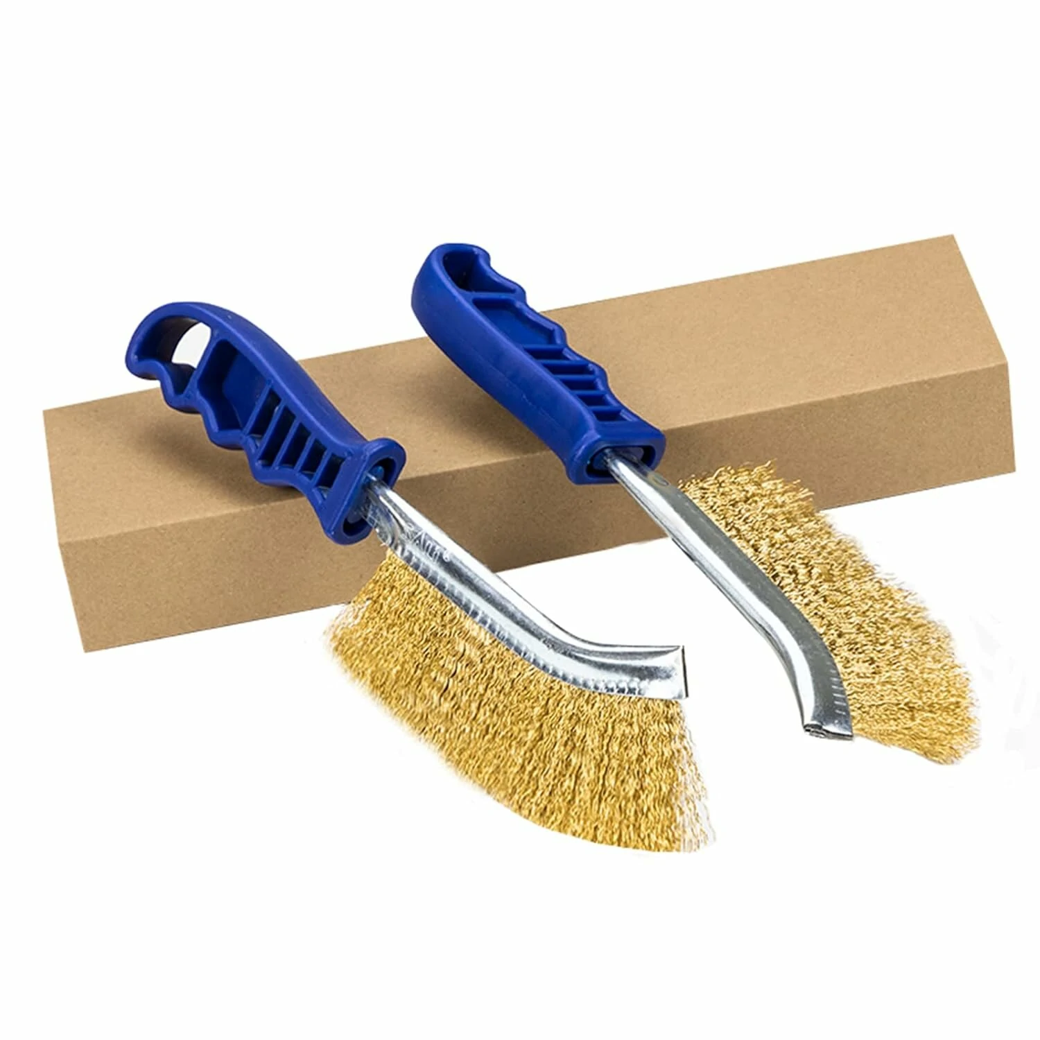 2PCS Heavy Duty Wire Brushes for Cleaning Rust Removal Carbon and Stainless Steel Bristles 11" Long Ergonomic Plastic Handle Ideal for Paint Welding Slag Rust Removal (image for) 2PCS Heavy Duty Wire Brushes for Cleaning Rust Removal Carbon and Stainless Steel Bristles 11" Long Ergonomic Plastic Handle Ideal for Paint Welding Slag Rust Removal